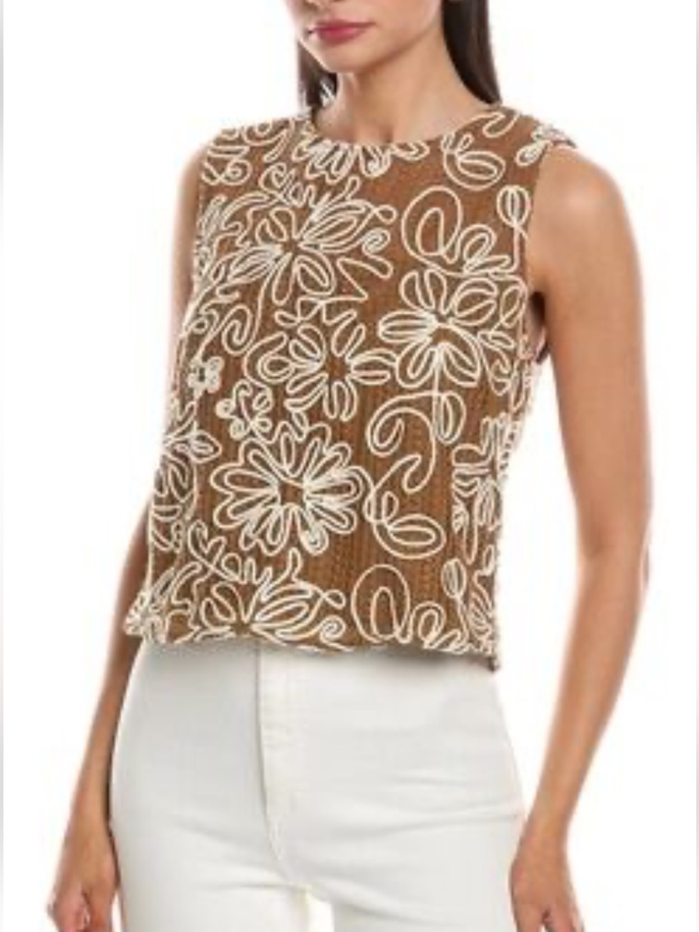 Solitaire Floral Sleeveless Top